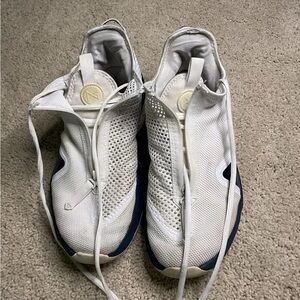 Size 13 White and Navy PG4 basketball shoes
